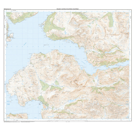 Explorer Active 413 Knoydart, Loch Hourn & Loch Duich Map With Digital Version