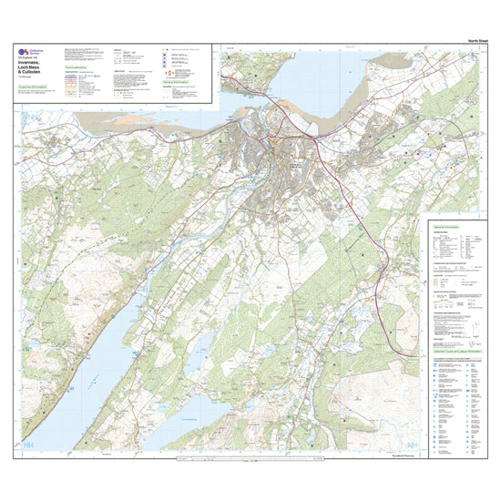 Explorer 416 Inverness, Loch Ness & Culloden Map With Digital Version