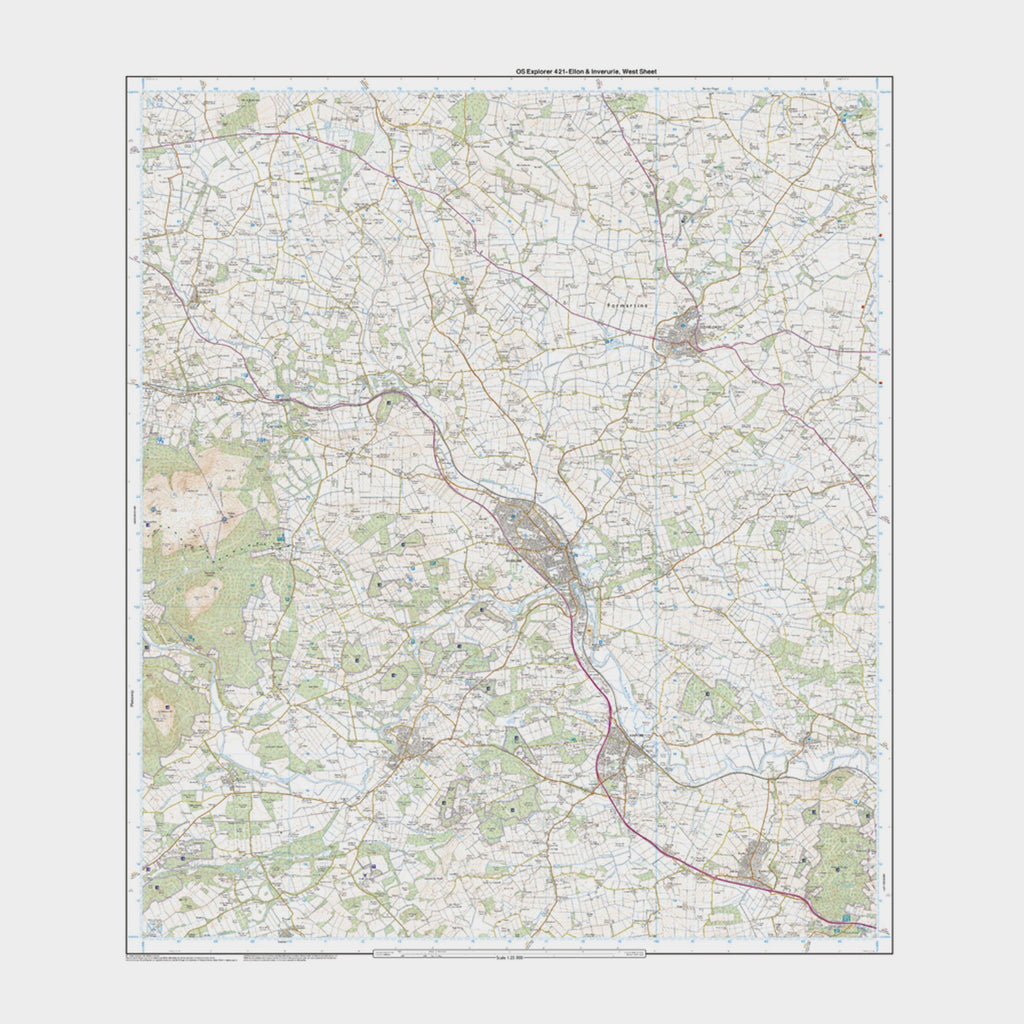 Explorer Active 421 Ellon & Inverurie Map With Digital Version