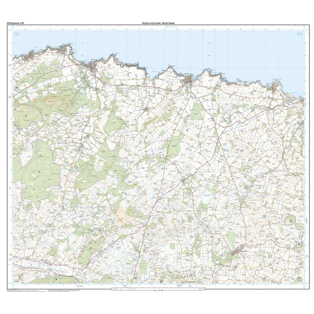 Explorer Active 425 Huntly & Cullen Map With Digital Version