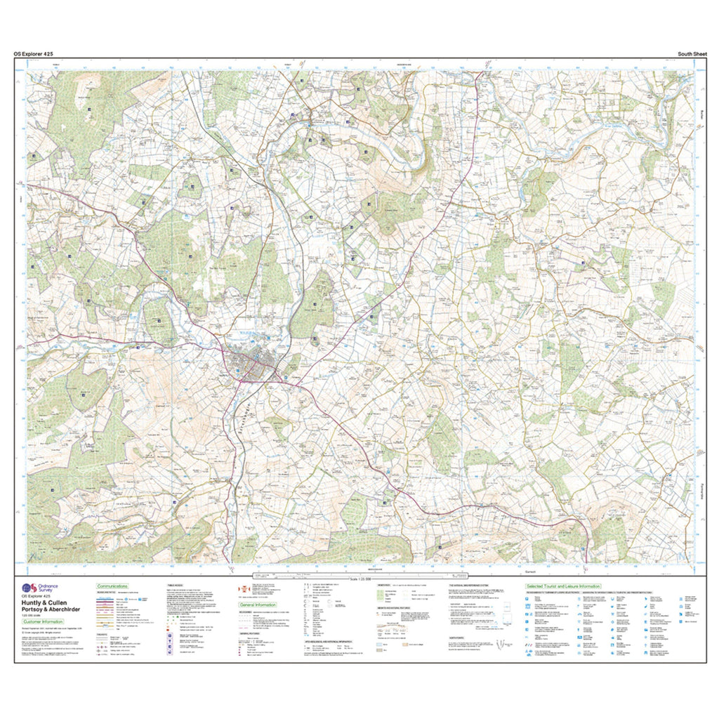 Explorer Active 425 Huntly & Cullen Map With Digital Version
