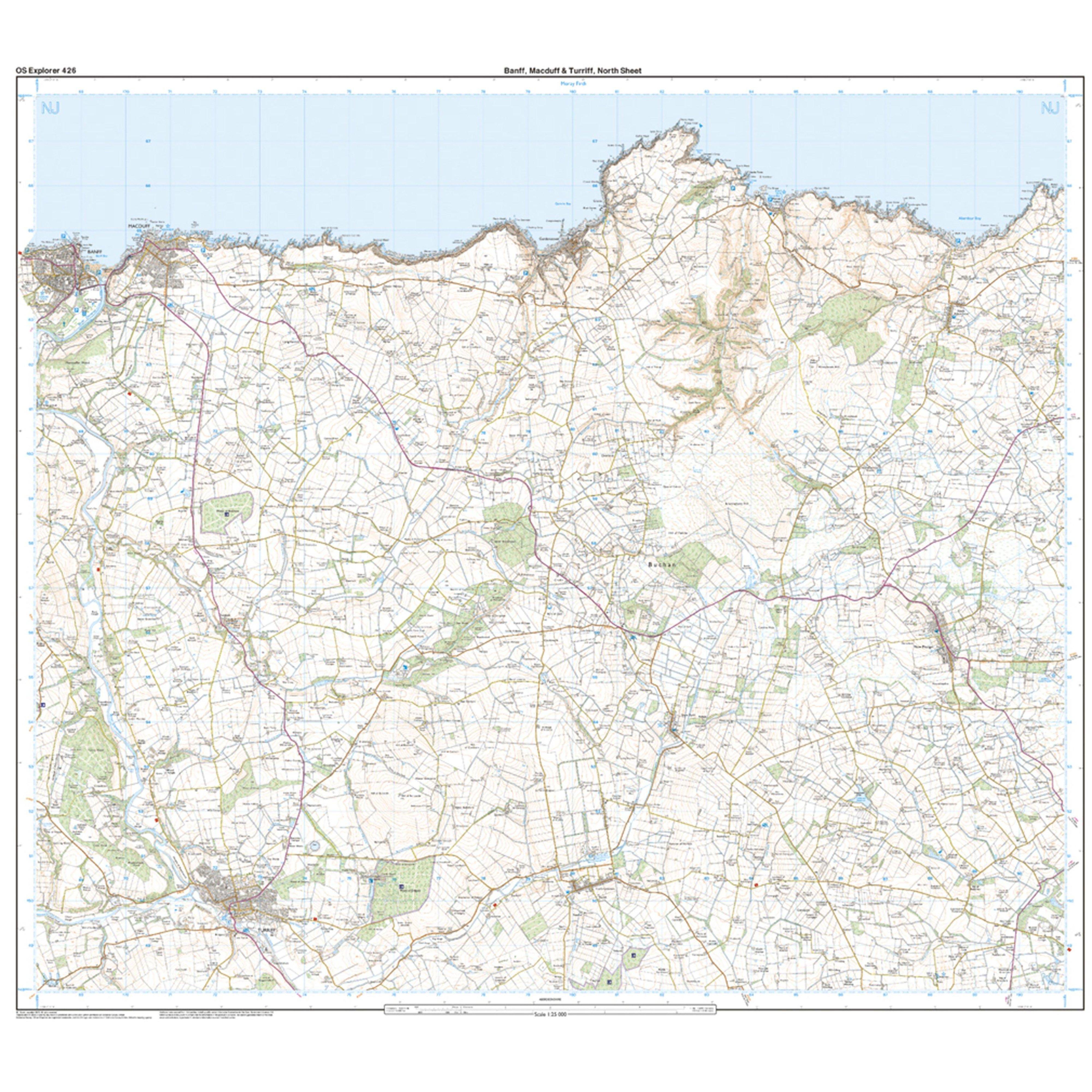 Explorer Active 426 Banff, Macduff & Turriff Map With Digital Version