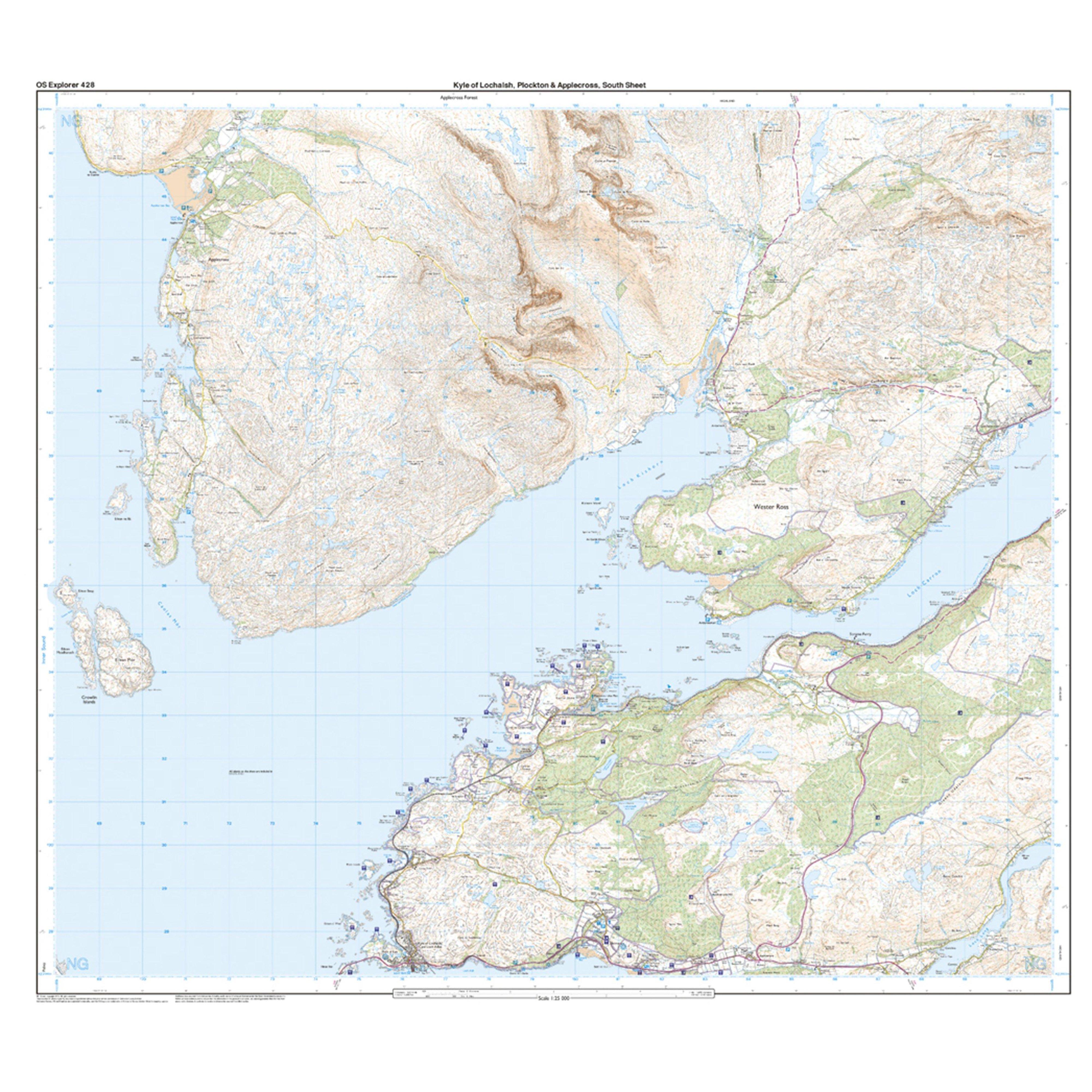 Explorer Active 428 Kyle of Lochalsh, Plockton & Applecross Map With Digital Version