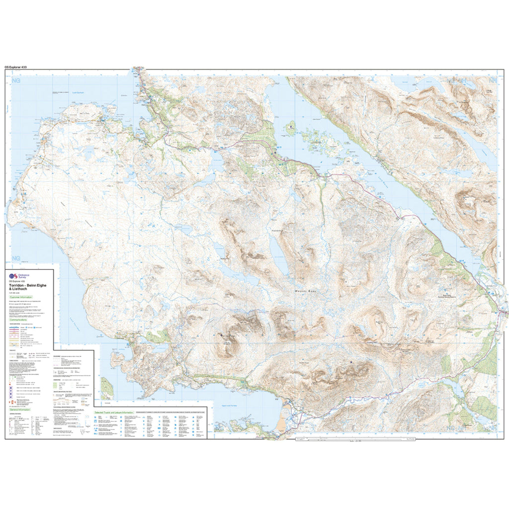 Explorer Active 433 Torridon - Beinn Eighe & Liathach Map With Digital Version