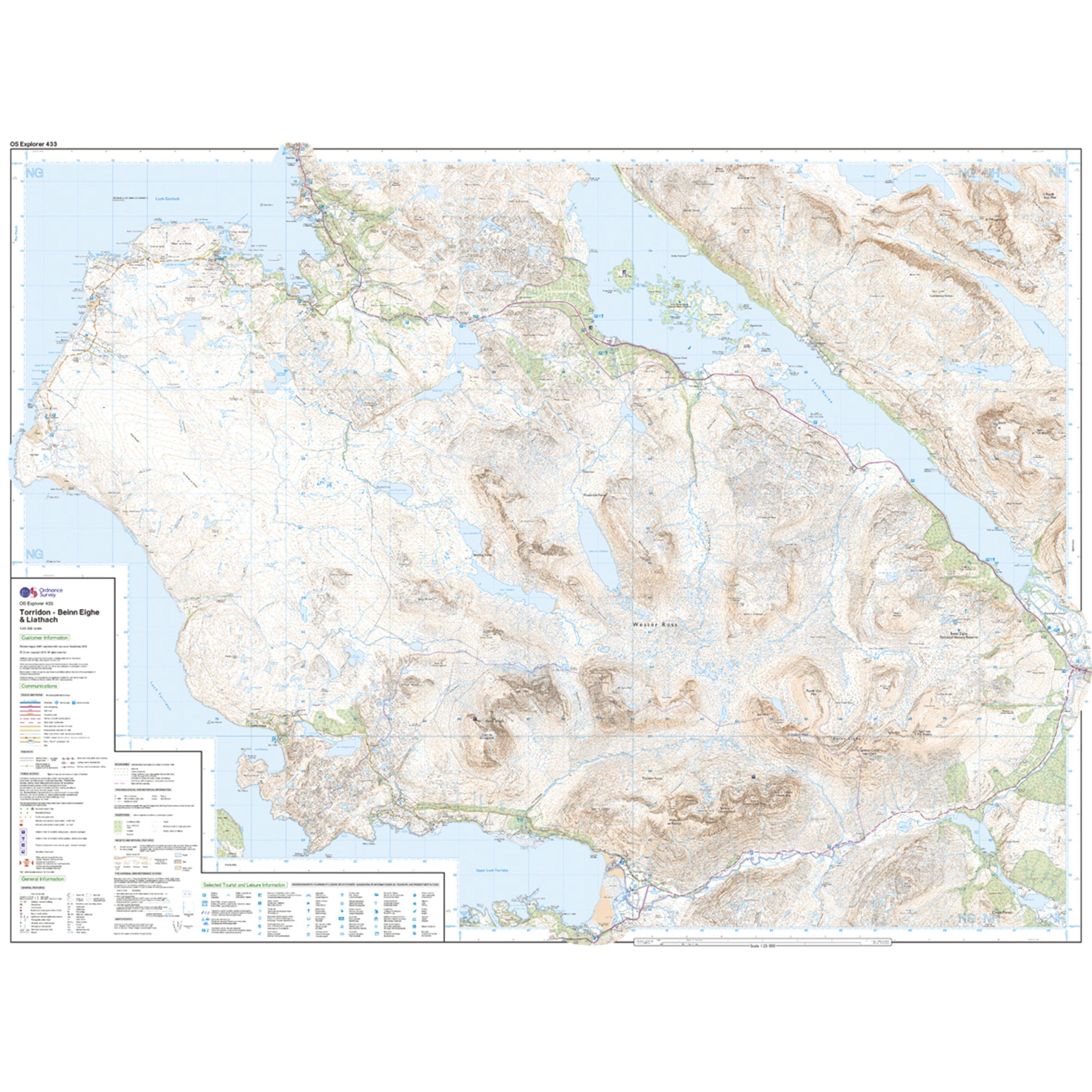 Explorer Active 433 Torridon - Beinn Eighe & Liathach Map With Digital Version