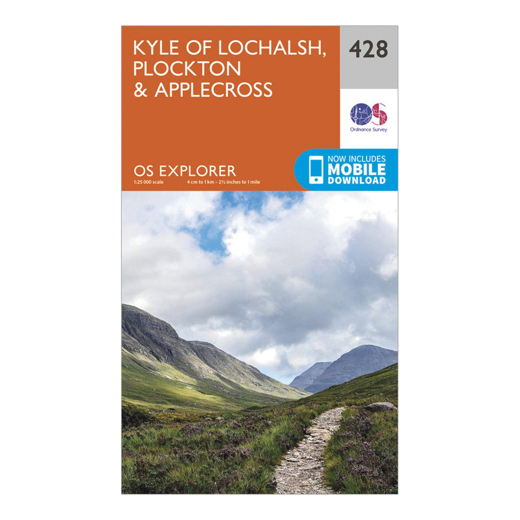 Explorer 428 Kyle of Lochalsh, Plockton & Applecross Map With Digital Version