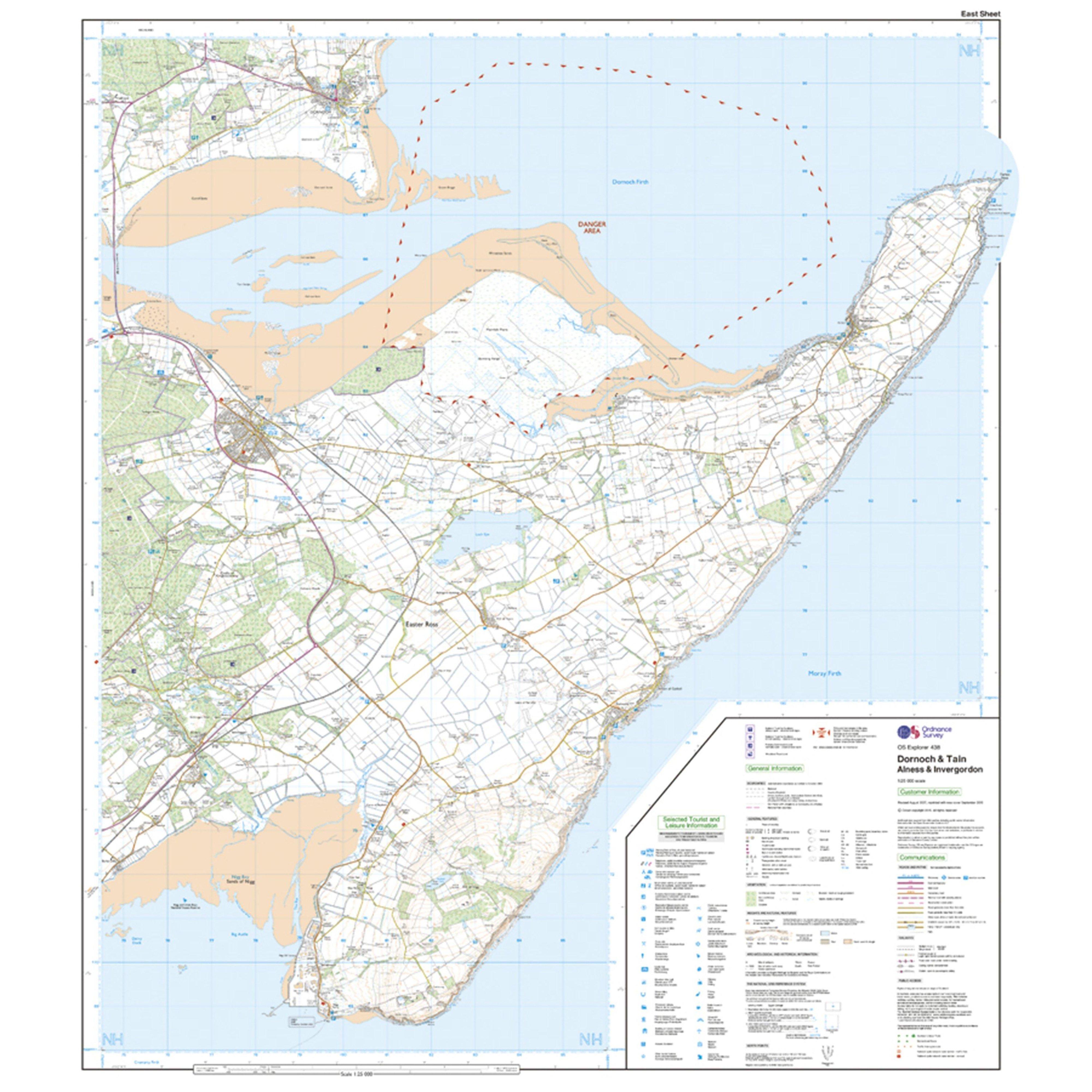 Explorer Active 438 Dornoch & Tain Map With Digital Version