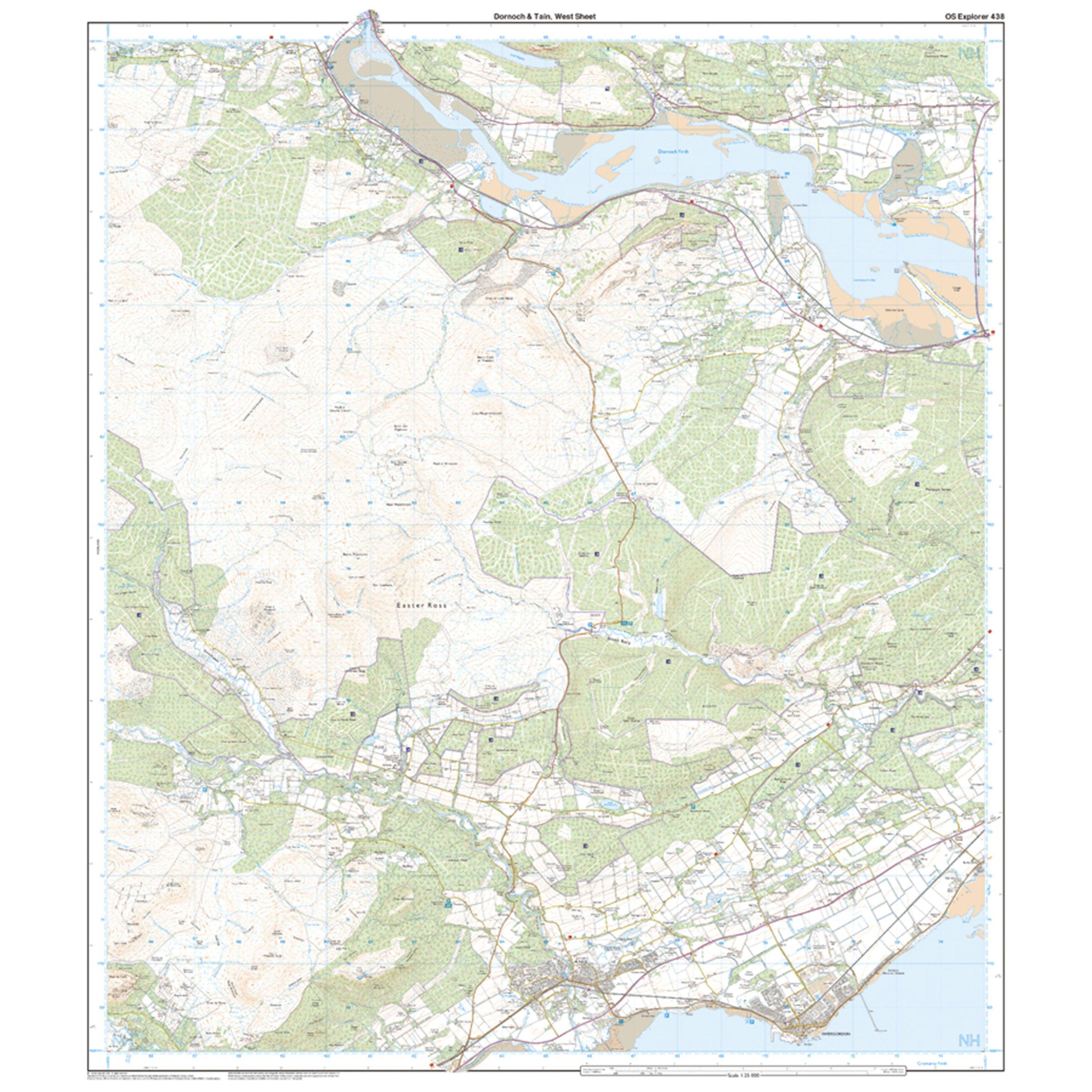 Explorer Active 438 Dornoch & Tain Map With Digital Version