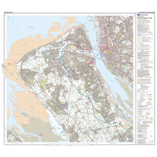 Explorer 266 Wirral & Chester Map With Digital Version