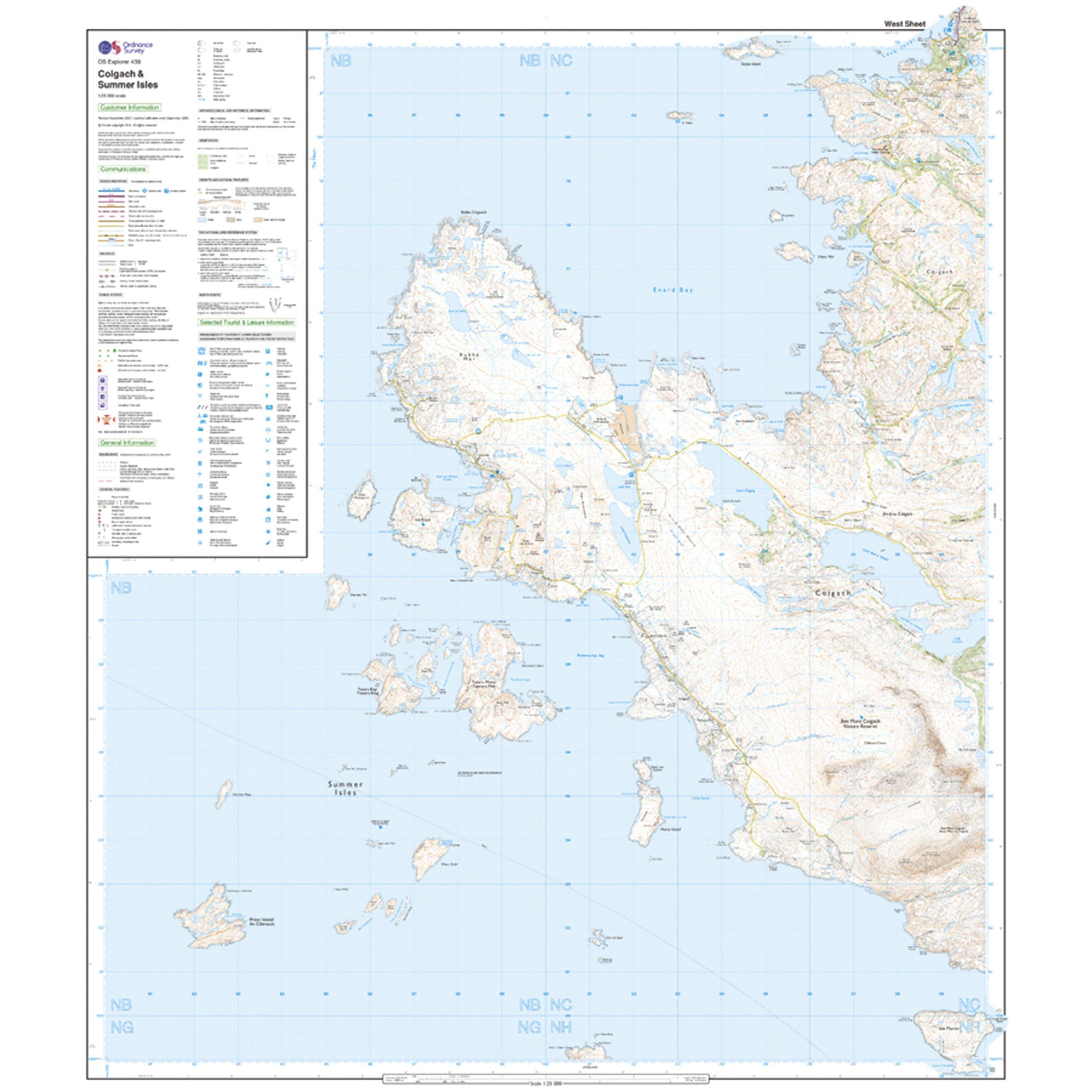 Explorer Active 439 Coigach & Summer Isles Map With Digital Version