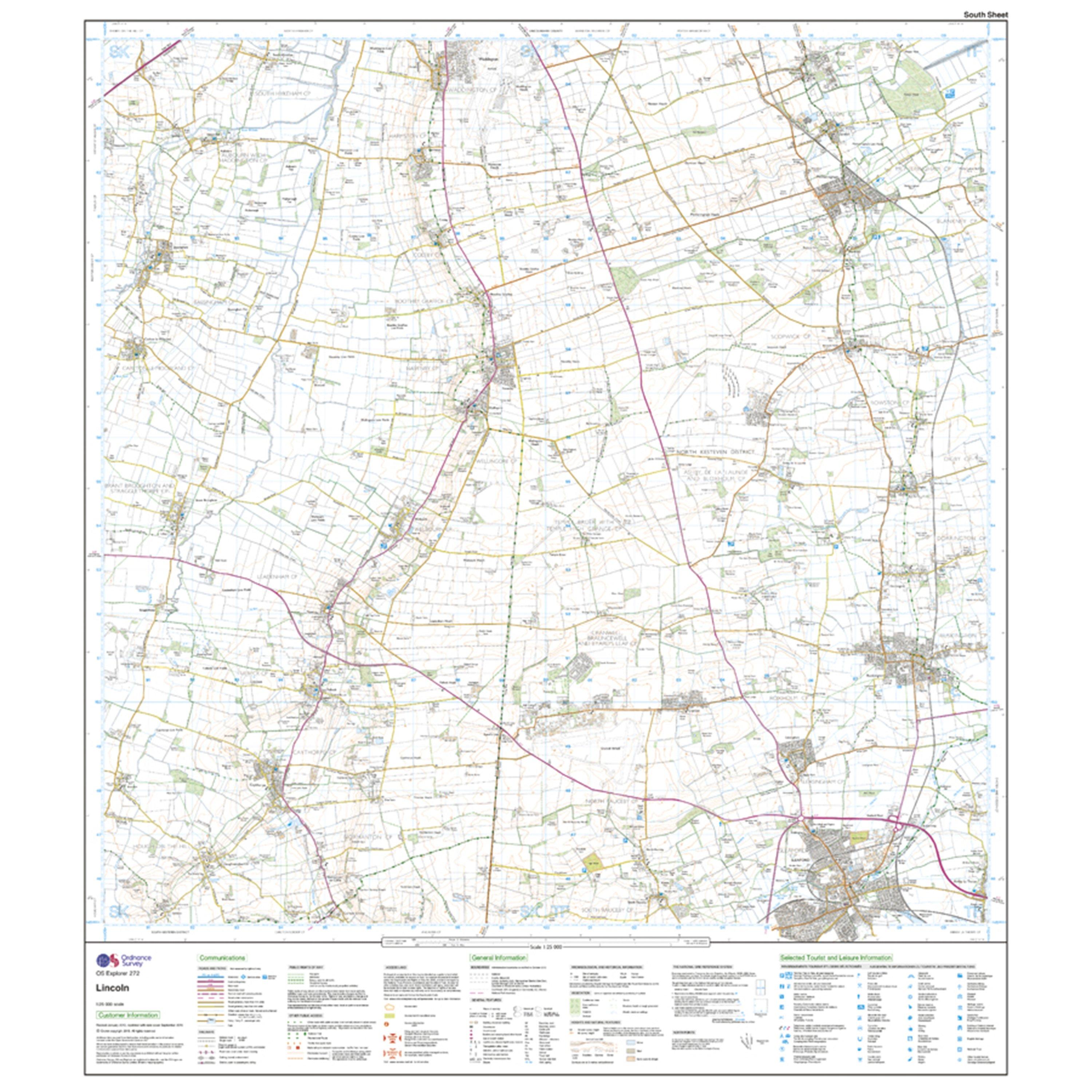 Explorer 272 Lincoln Map With Digital Version