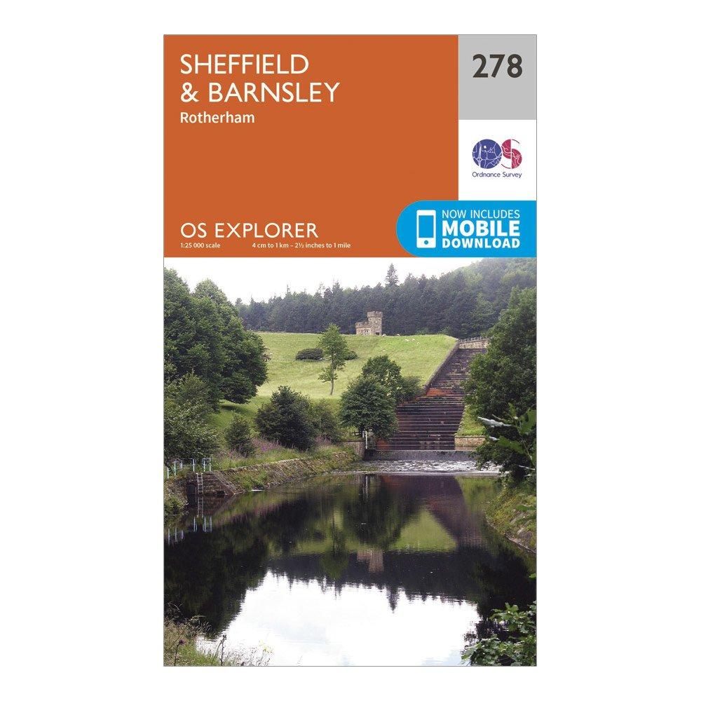 Explorer 278 Sheffield & Barnsley Map With Digital Version