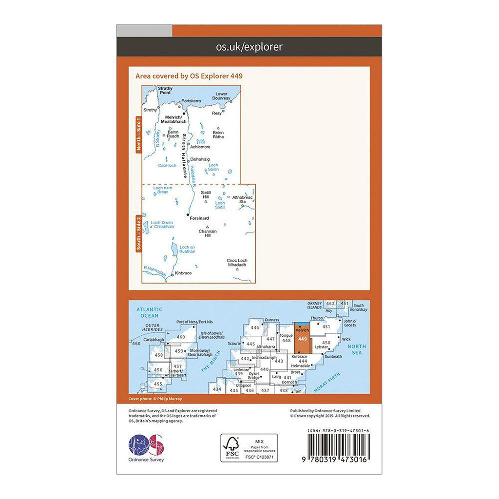 Strathy Point Adders Ordnance Survey Explorer Active 449 Strath Halladale & Strathy Point ...