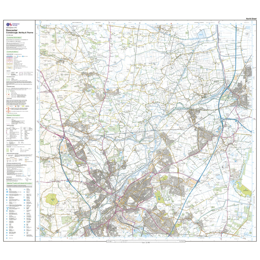 Explorer 279 Doncaster Map With Digital Version