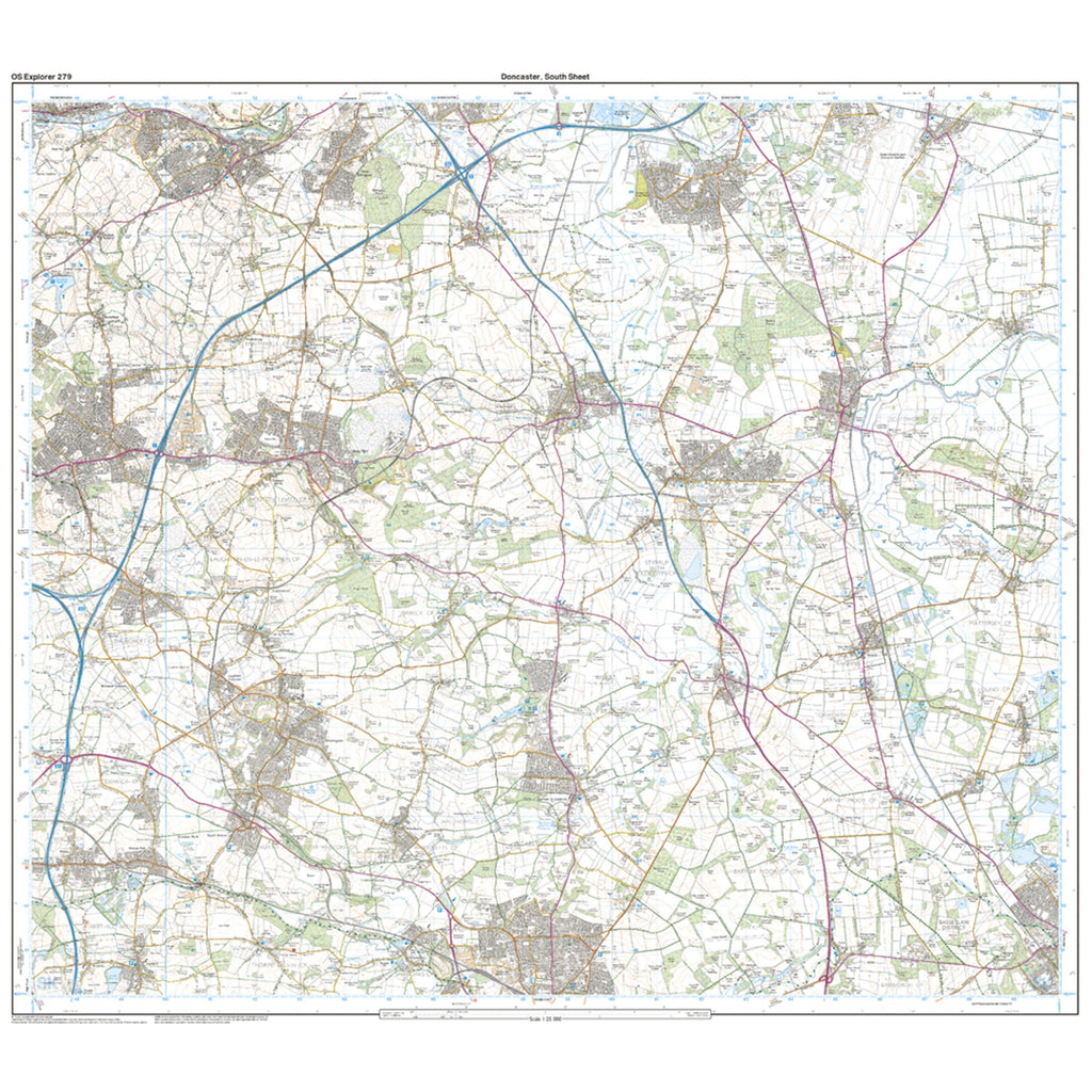 Explorer 279 Doncaster Map With Digital Version