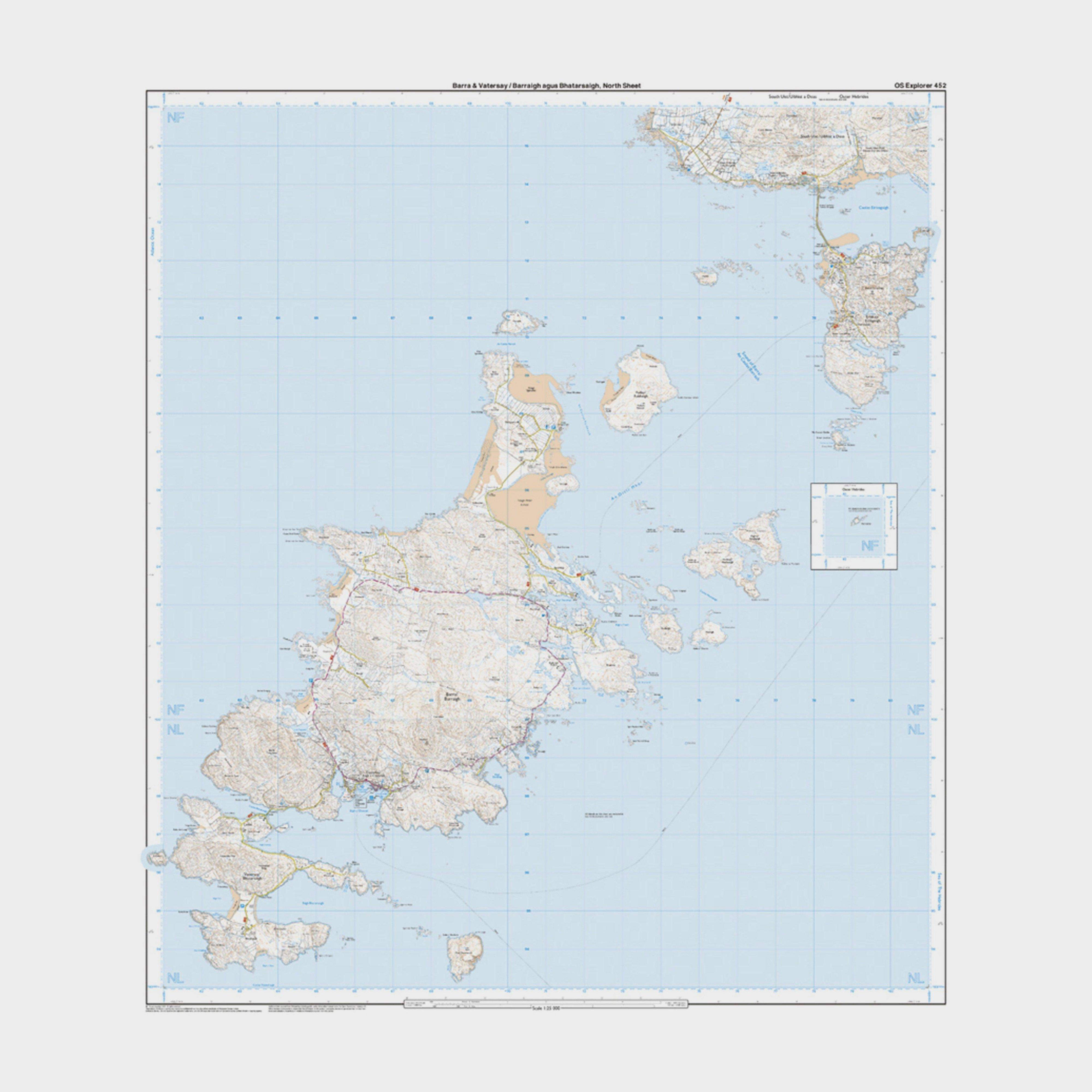 Explorer Active 452 Barra & Vatersay Map With Digital Version