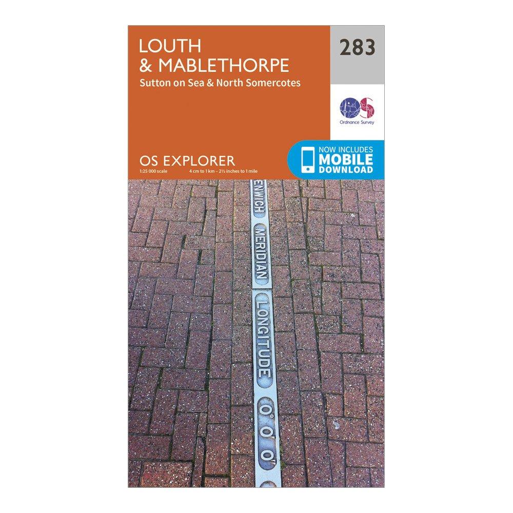 Mablethorpe Map Ordnance Survey Explorer 283 Louth & Mablethorpe Map With Digital ...