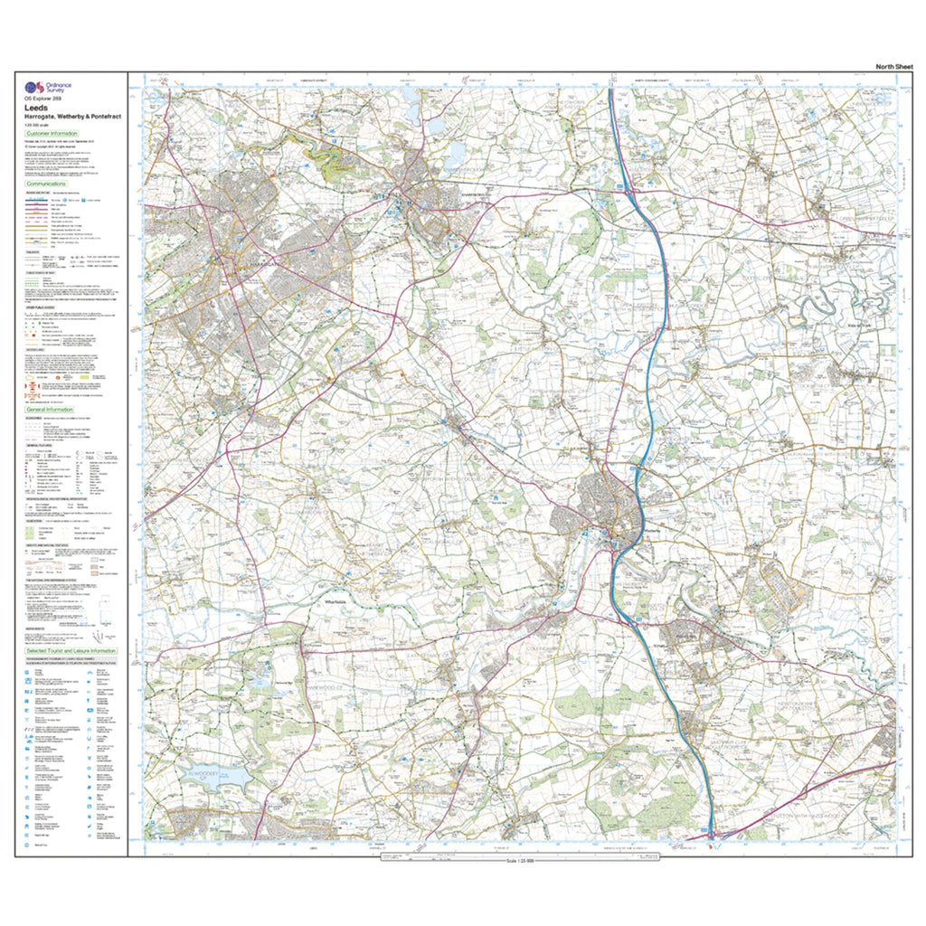 Explorer 289 Leeds Map With Digital Version