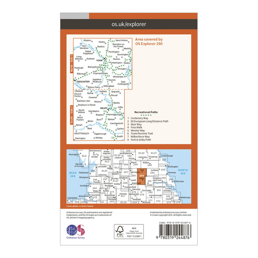 Explorer 290 York Map With Digital Version