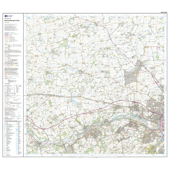 Explorer 316 Newcastle upon Tyne Map With Digital Version