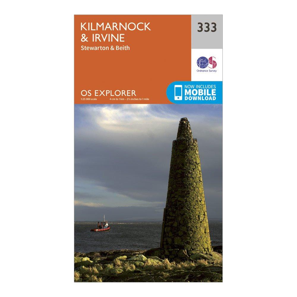 Explorer 333 Kilmarnock & Irvine Map With Digital Version