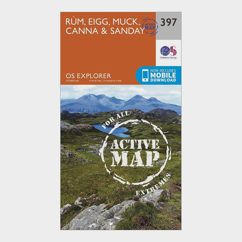 Muck Map Ordnance Survey Explorer Active 397 Rum, Eigg, Muck, Canna & Sanday Map ...