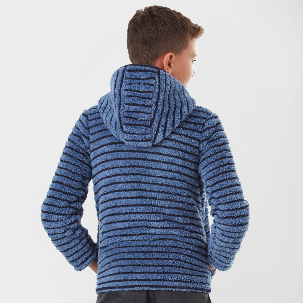 Kid’s Teddy Stripe Hooded Fleece