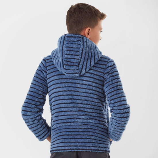 Kid’s Teddy Stripe Hooded Fleece