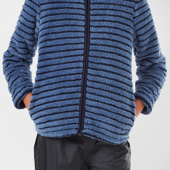 Kid’s Teddy Stripe Hooded Fleece