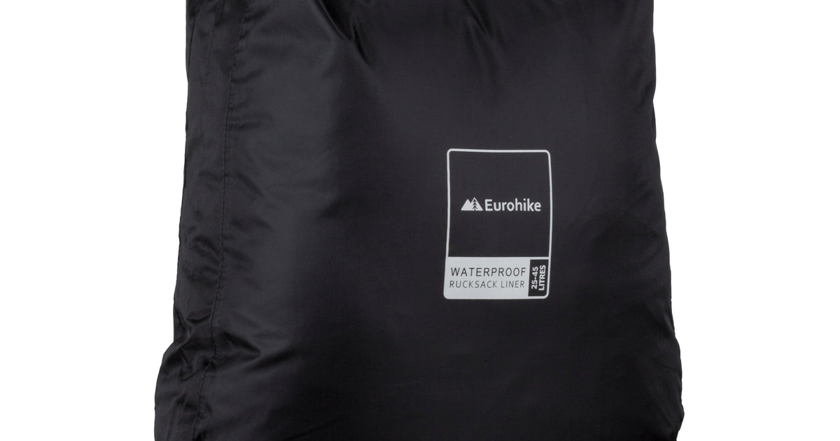 Black Eurohike Waterproof Rucksack Liner 25-45L – Blacks