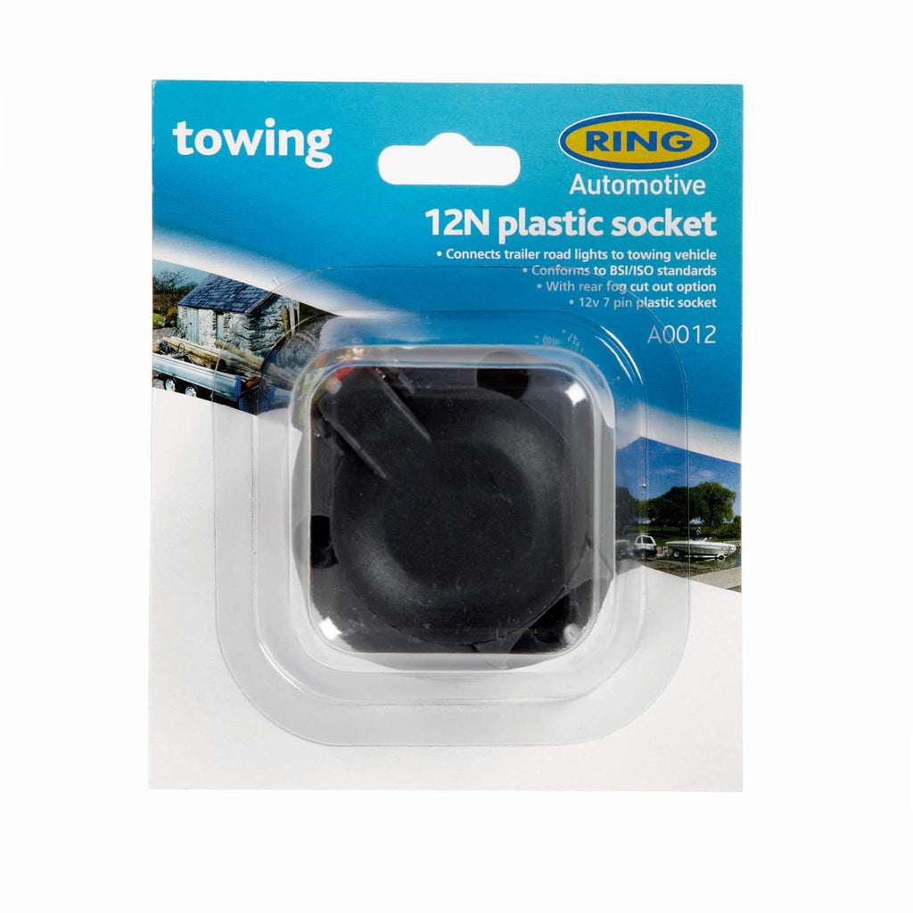 12N 7 Pin Plastic Socket (A008)