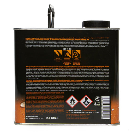 Fabsil 2.5 Litre Tent Fabric Waterproofer Tin