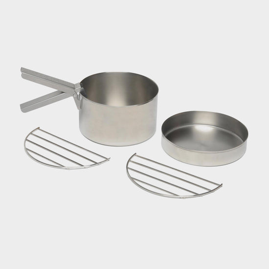 Stainless Steel Cook Set for Base Camp or Scout Kettles