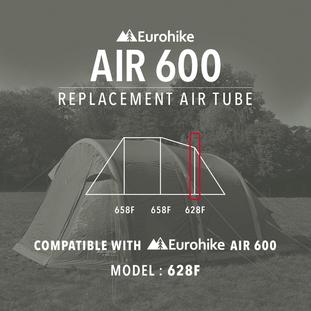 Clear Eurohike Air 600 Replacement 628F Air Tube – Blacks