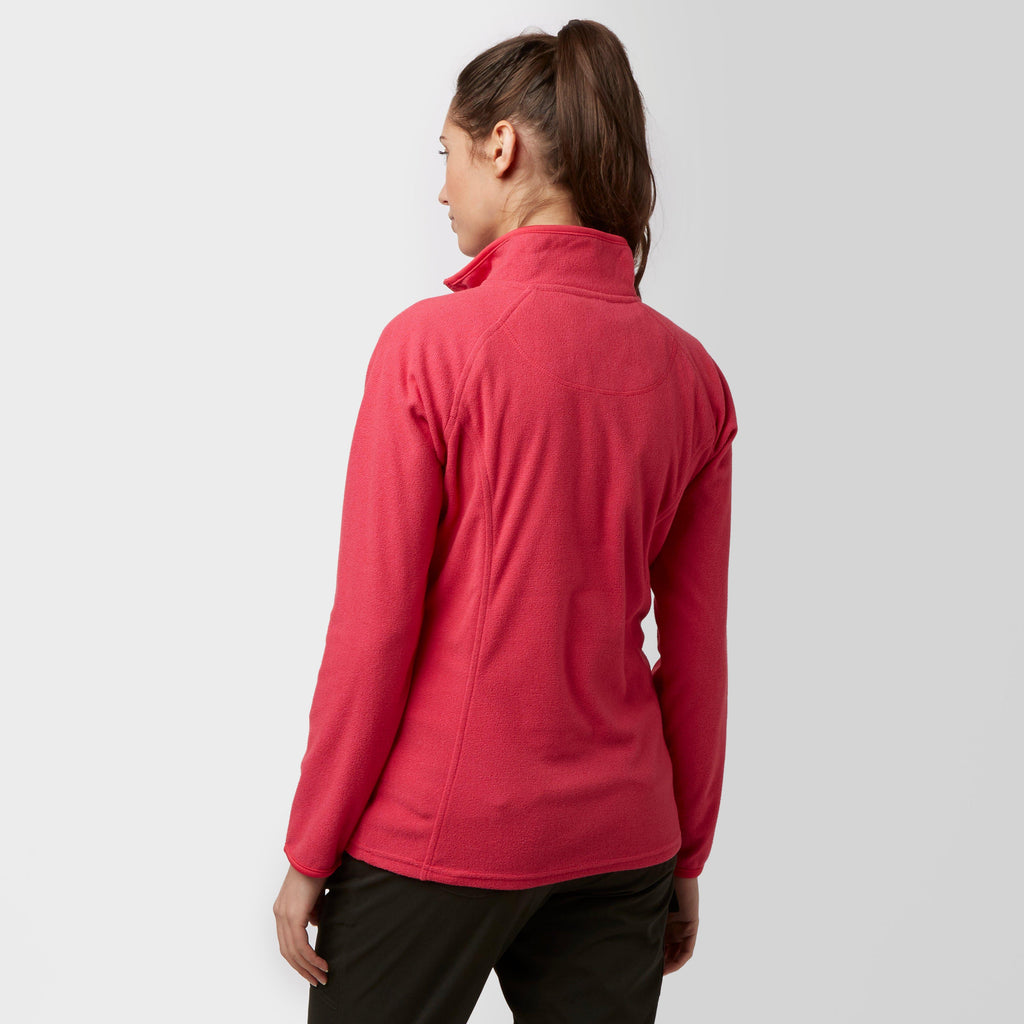 Women's Half Zip Striped Microfleece