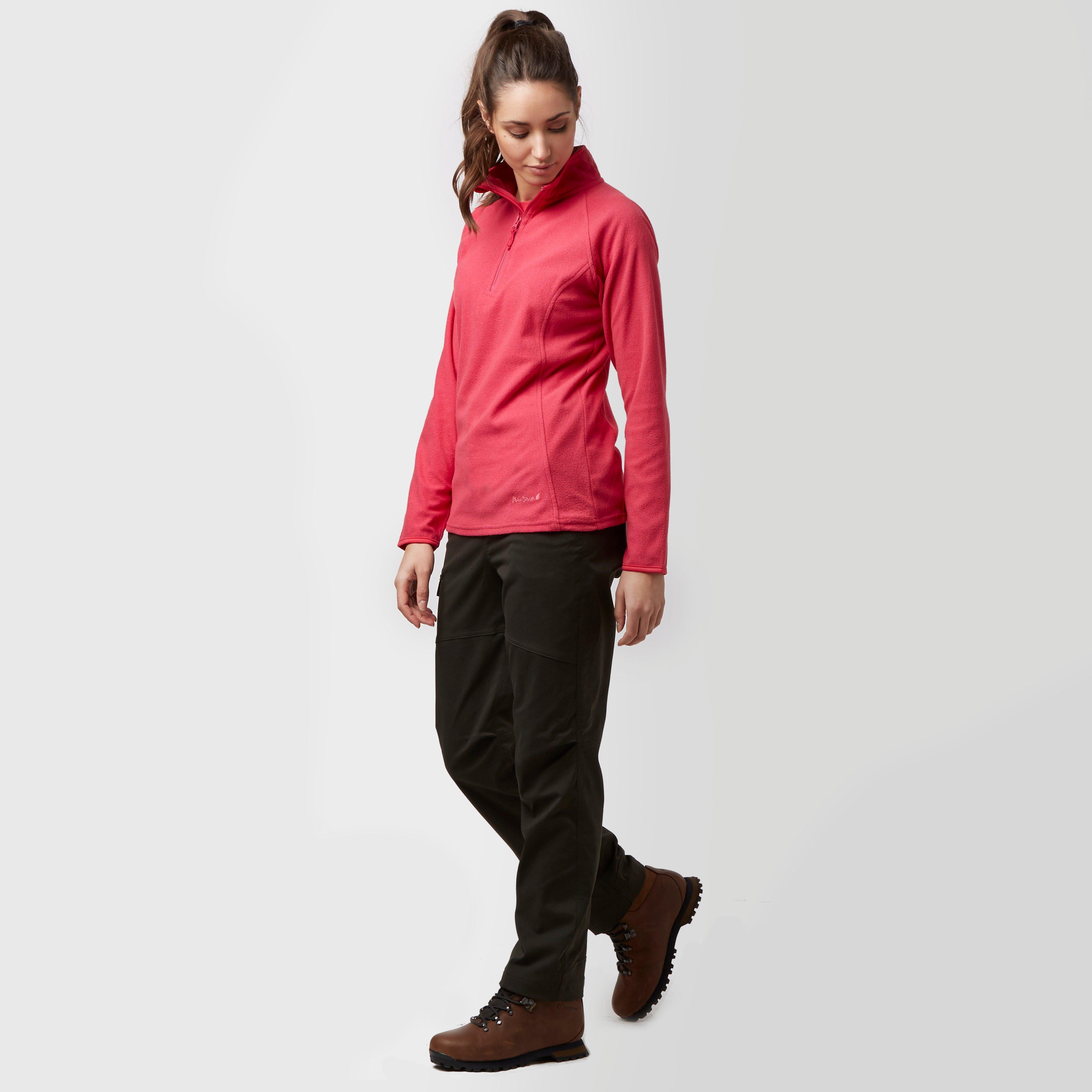 Women's Half Zip Striped Microfleece