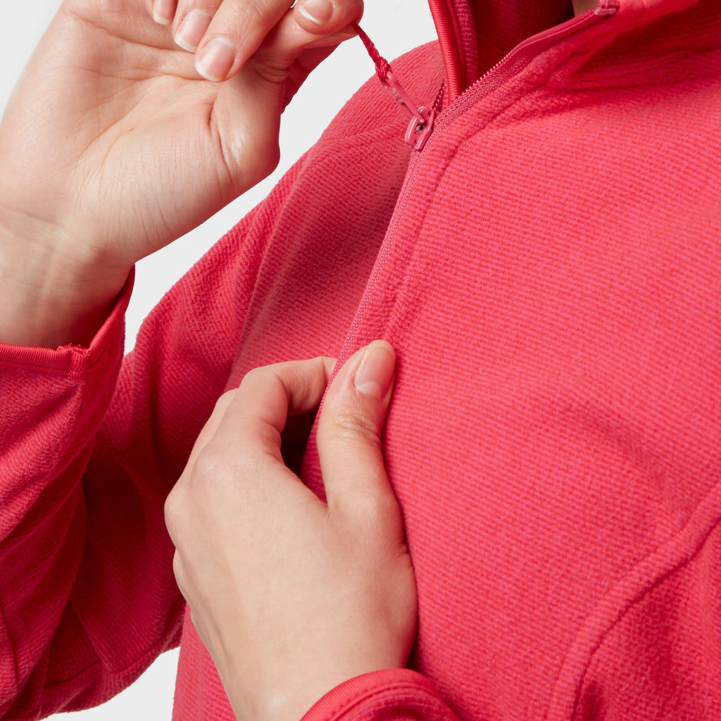 Women's Half Zip Striped Microfleece