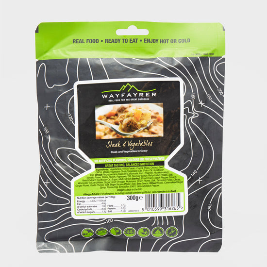Steak and Vegetables Ready-to-Eat Camping Food