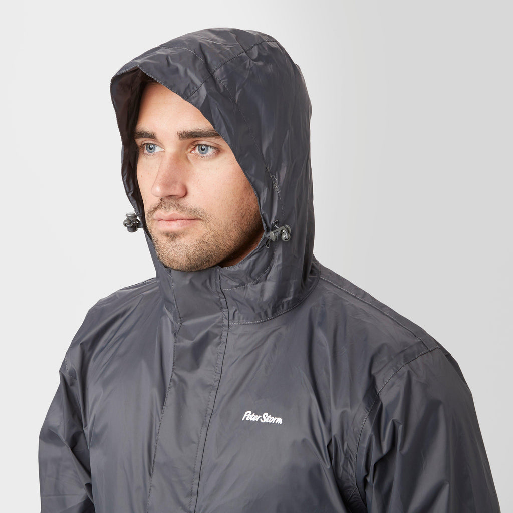 Mens Packable Jacket Grey
