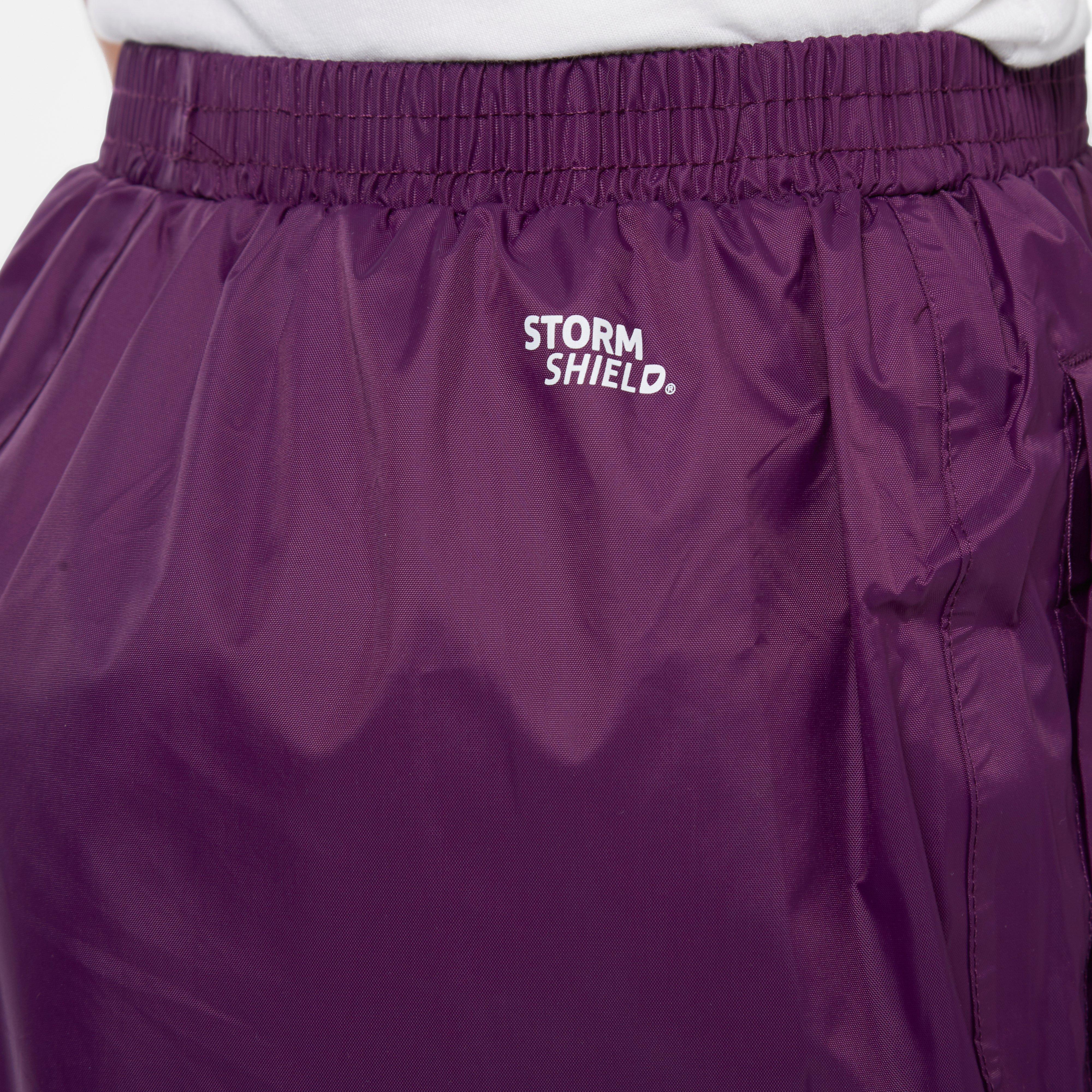 Kids Packable Waterproof Pants Purple