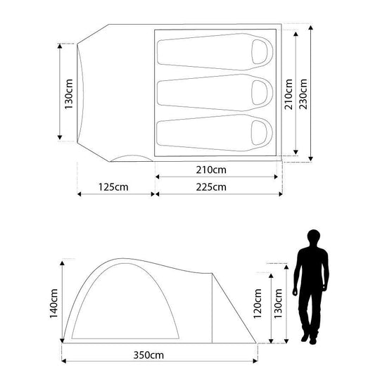 Avon DLX 3 Man Tent