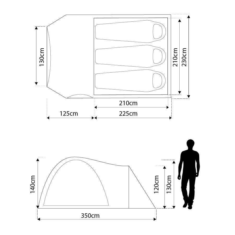 Avon DLX 3 Man Tent