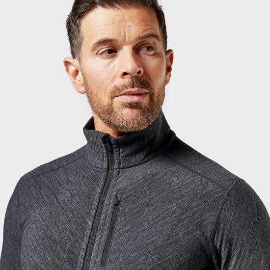 Men's Descender Long Sleeve Zip Fleece