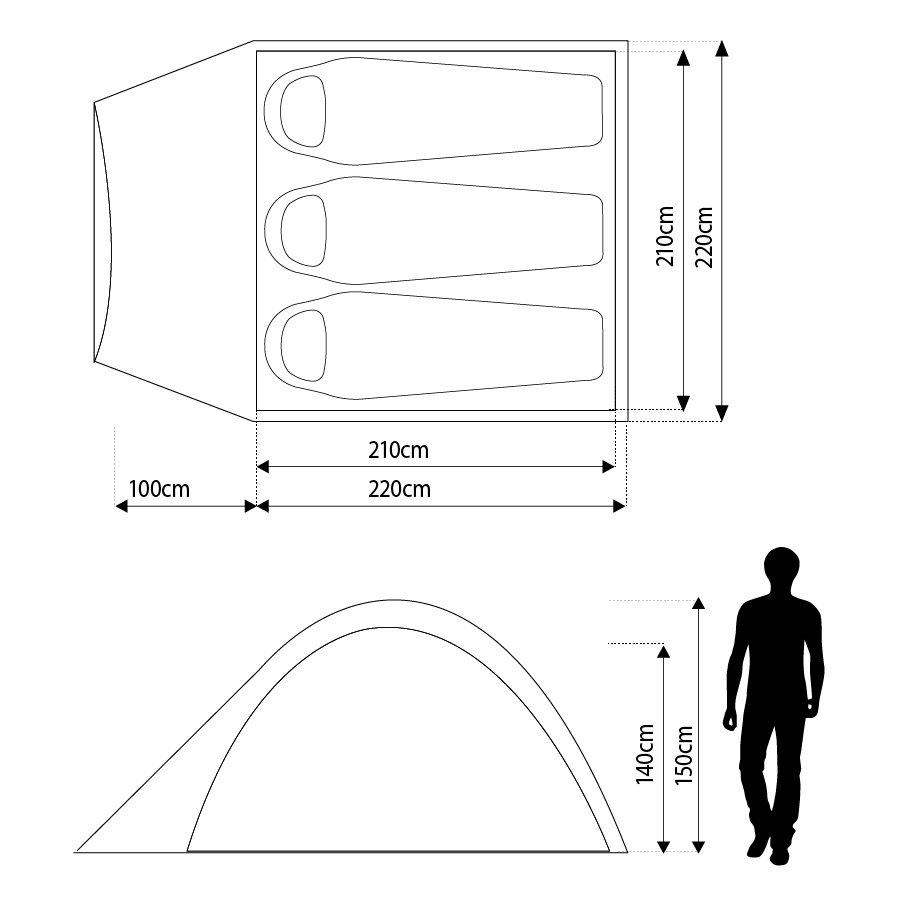 Tamar 3 Man Tent