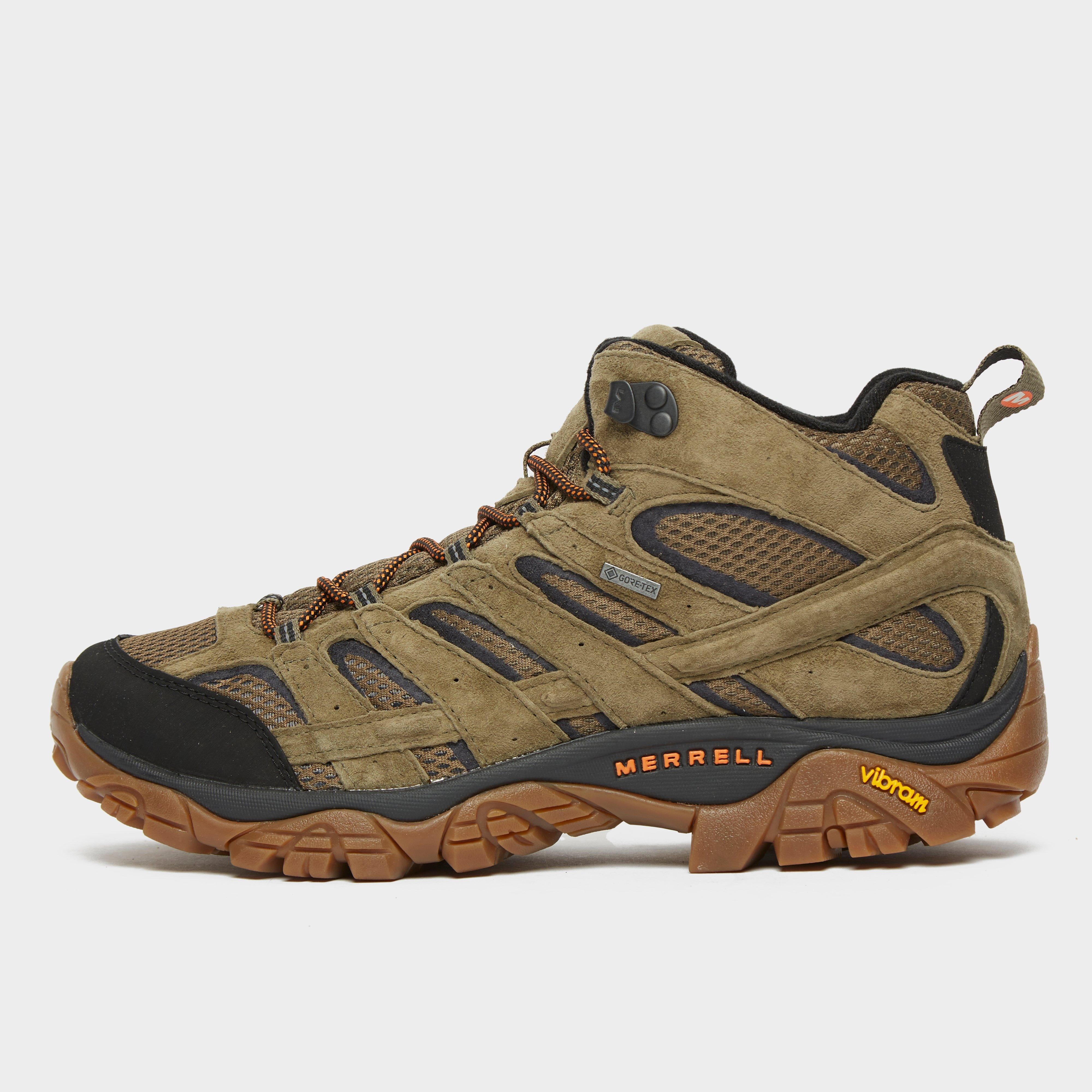 Brown Merrell Men's MOAB 2 Mid GORE-TEX® Walking Boots – Blacks