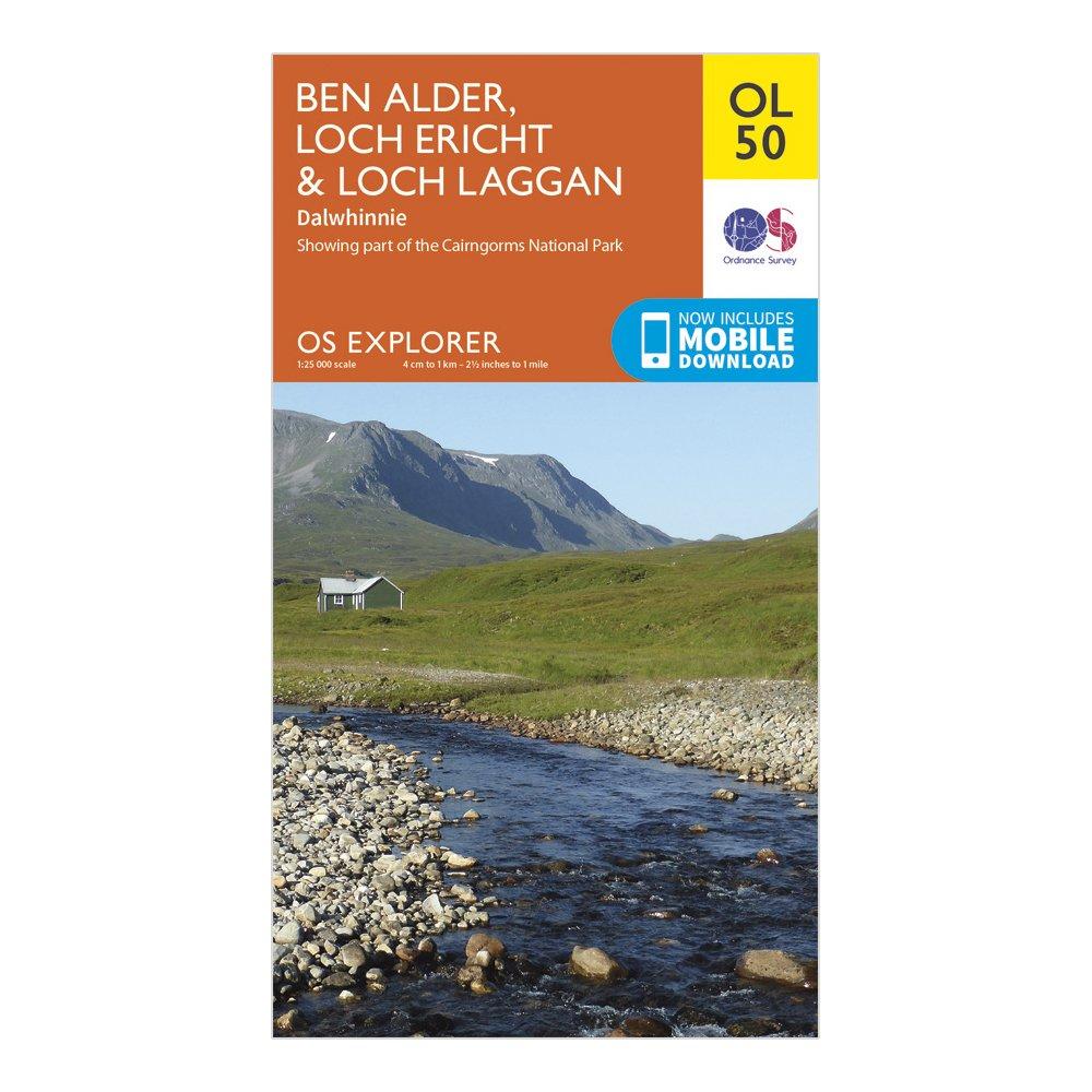 OL 50 Explorer Ben Alder, Loch Ericht & Loch Laggan Map