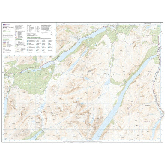 OL 50 Explorer Ben Alder, Loch Ericht & Loch Laggan Map