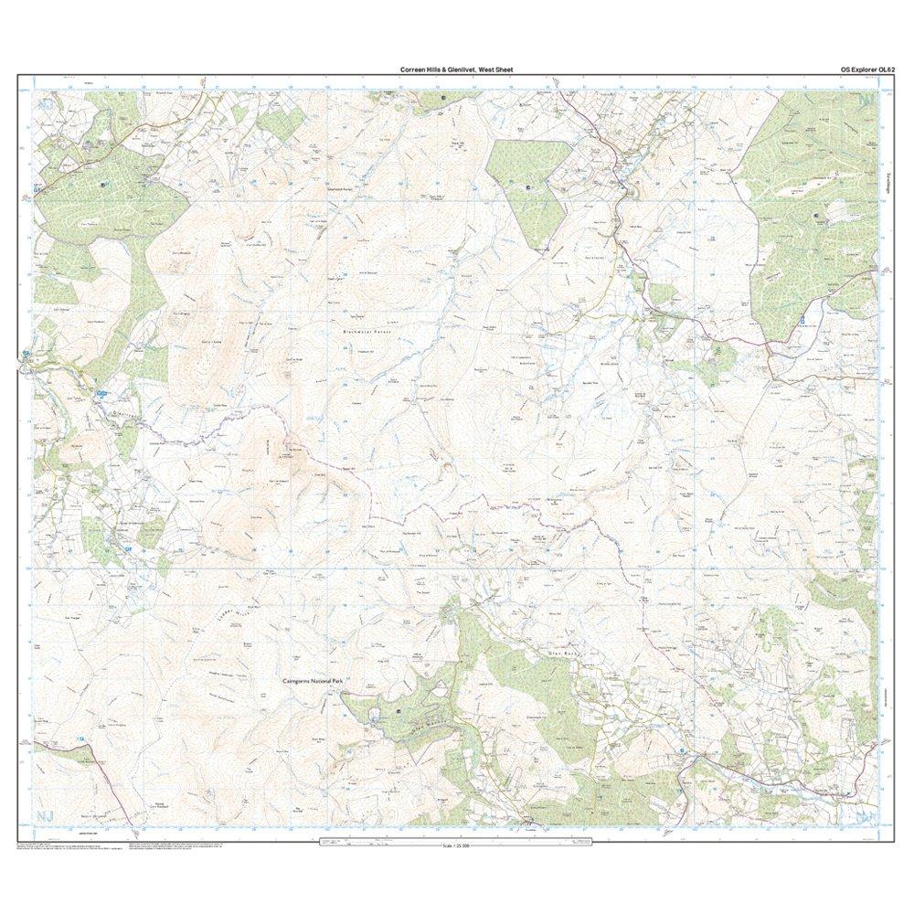 OL 62 Explorer Coreen Hills & Glenlivet Map