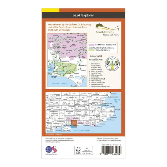 Explorer Active OL 8 Chichester Map