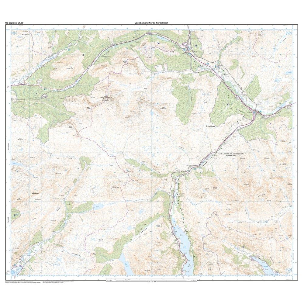 Explorer Active OL39 Loch Lomond North Map With Digital Version